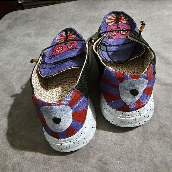 Custom Painted Shoes Sneakers SWEET KAWAII CAT 12.5W/10.5M‎ main image 2